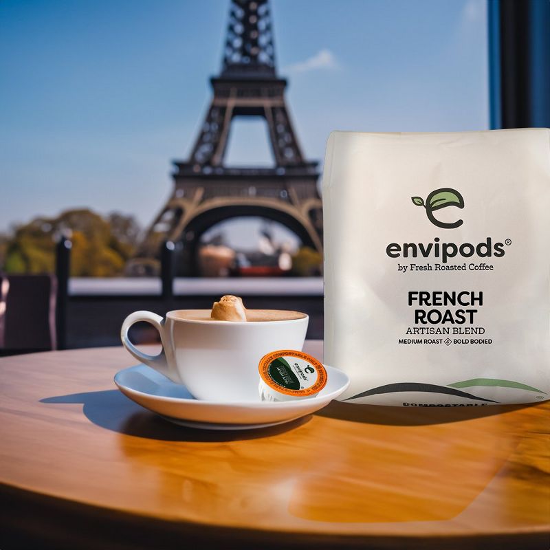 Fresh Roasted Coffee French Roast - 48ct compostable envipods, 4 of 8