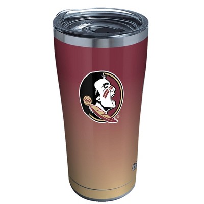 NCAA Florida State Seminoles 20oz Ombre Stainless Steel Tumbler with Lid