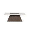 48" Square Coffee Table with Marble Top and Tapered Wooden Base for Contemporary Living Room - 4 of 4