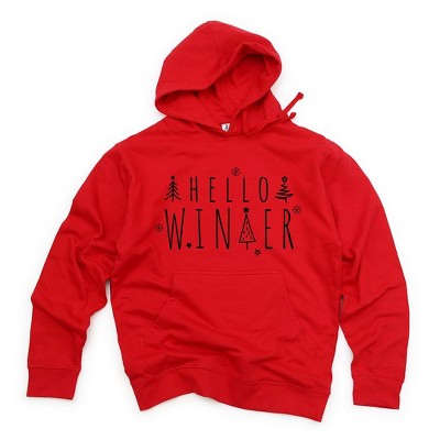 Simply Sage Market Women's Graphic Hoodie Hello Winter Trees