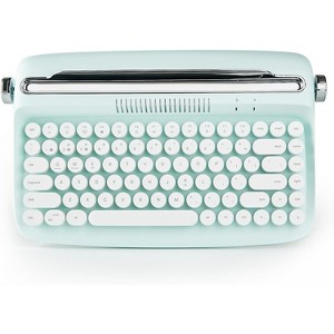 MaseiKar Wireless Typewriter Keyboard, Bluetooth Connection, Cute Retro Aesthetic Design with Integrated Stand for Tablet, Phone, PC, Win/Mac - 1 of 4