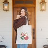 City Creek Prints Christmas Ornaments Canvas Tote Bag - 15x16 - Natural - 2 of 2