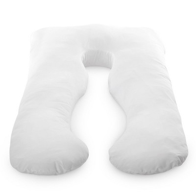 Cheer Collection Hypoallergenic U-shape Body Pillow With Zippered Cover ...