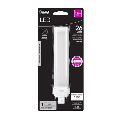 Feit Electric PL GX24Q-3 4-Pin LED Bulb White 26 Watt Equivalence 1 pk
