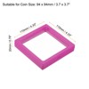 Unique Bargains 3D Floating Waterproof Coin Display Cases with Stand Base 8 Pcs - 2 of 4