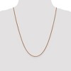 Black Bow Jewelry 1.4mm, 14k Rose Gold, Diamond Cut Solid Spiga Chain Necklace - 2 of 4
