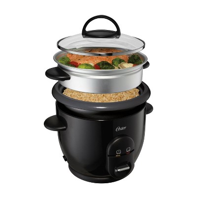 Oster DiamondForce 6 Cup Nonstick Electric Rice Cooker - Black