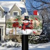 Briarwood Lane Winter Mailbox Cover  - Oversized - Snowman and Friends Oversized For Winter Mailbox Cover - 2 of 3