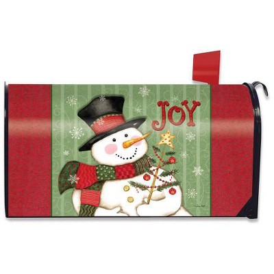 Briarwood Lane Mailbox Cover  - Oversized - Snowman Joy Christmas Large / Oversized For Christmas Mailbox Cover