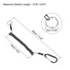 Unique Bargains Retractable Coiled Safety Cords Carabiners Fishing Tool Lanyards 2 Pcs - 2 of 4