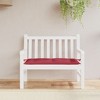 vidaXL Garden Bench Cushion Wine Red Oxford Fabric Medium - 2 of 4