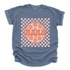 Simply Sage Market Checkered Mama Flowers Garment Dyed Tee - S - Blue Jean - 2 of 4