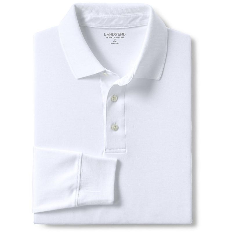 Lands' End Men's Long Sleeve Cotton Supima Polo Shirt, 5 of 6