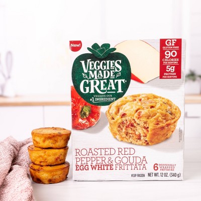 Veggies Made Great Frozen Roasted Red Pepper & Gouda Frittata - 12oz