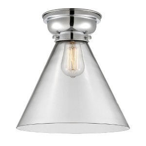 Cone - 1 Light Flush Mount In Industrial Style-11.4 Inches Tall and 12 Inches Wide - 1 of 1
