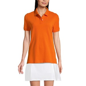 Lands' End School Uniform Young Women's Short Sleeve Mesh Polo Shirt - 1 of 4