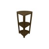 32" SnazzyCorner Tall Teak Shower Shelf Dark Brown - DecoTeak: Bathroom Bench, No Assembly Required - 4 of 4