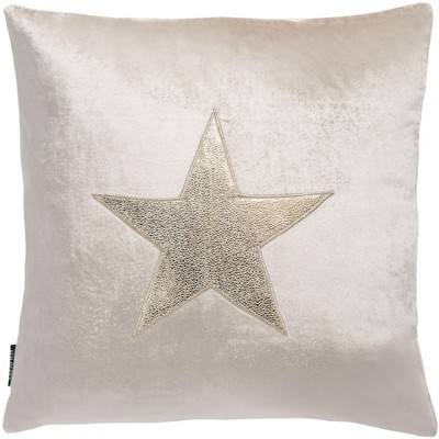 Henely Pillow - Beige/Gold - 16" X 16" - Safavieh