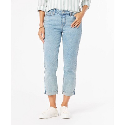 high rise jean capris