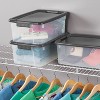 Sterilite 18qt Ultra Clear Latch Box Clear Base Flat Gray Lid and Latches - 2 of 4