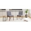 XINGHANZHENXUAN Green Set of 2 Modern Dining Chair, Smooth Upholstery, Clean Lines for Dining Room Use - 4 of 4