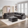 6-Seater Modern U-Shape Sectional Sofa with Removable Ottomans for Living Room, Indoor Furniture - Maison Boucle - 2 of 4