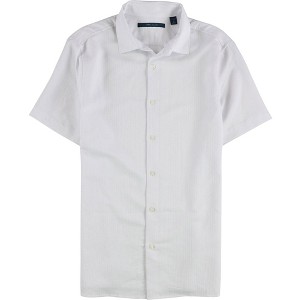 Perry Ellis Mens Cotton Viscose Dobby Button Up Shirt - 1 of 2