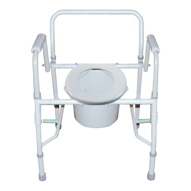 McKesson Commode Chair Drop Arms Steel Back Bar up to 300 lbs 1  Ct, 5 of 6