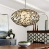 LLHZSY Vintage Retro French Globe Crystal Chandelier 16-Lights Fixture-Bronze, 33 1/2" W x 19 7/10"H - 2 of 4
