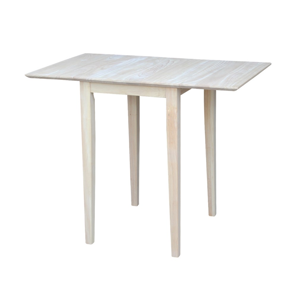 International Concepts Unfinished Drop Leaf Casual Dining Table