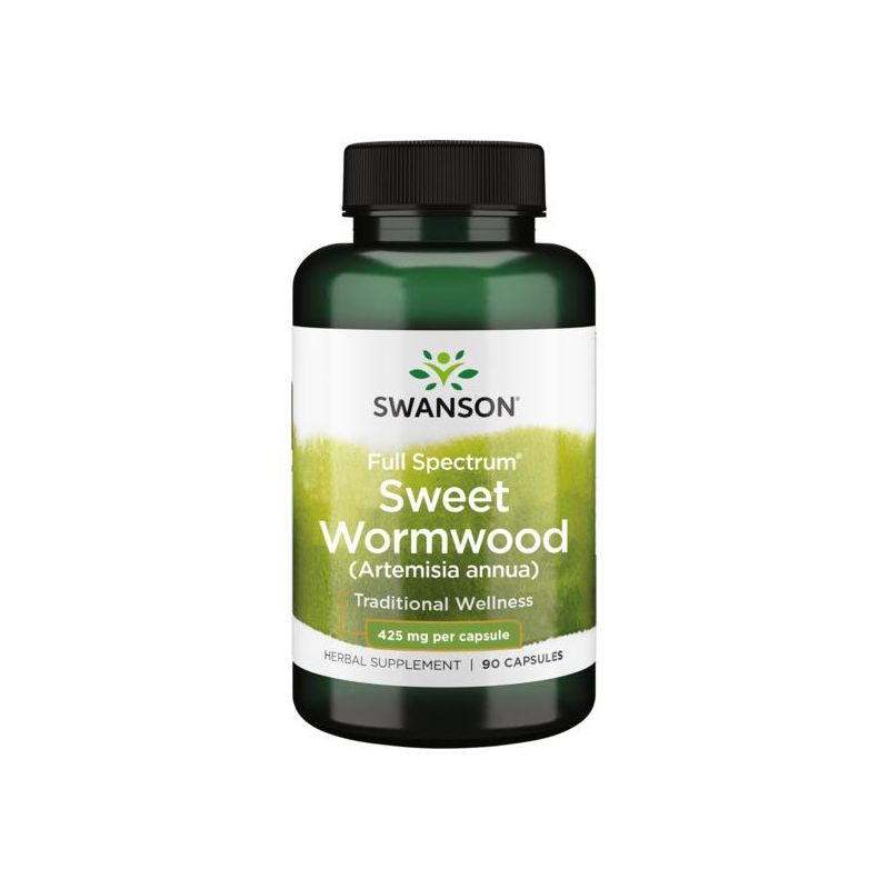 Swanson Herbal Supplements Full Spectrum Sweet Wormwood (Artemisia annua) 425 mg 90 Caps, 1 of 2