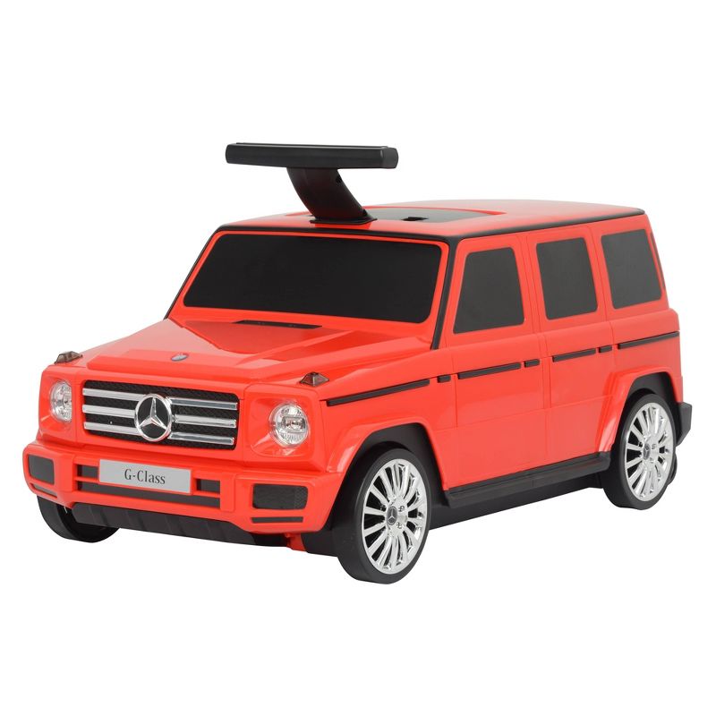 Best Ride on Cars Mercedes G Class Convertible Carry On Suitcase - Red, 3 of 9