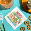 Big Dot of Happiness Tropical Christmas Napkins, Beach Santa Holiday Party, Funny Christmas Decor, White 3-Ply Paper Luncheon Dinner Napkins - 24 Ct - 2 of 4
