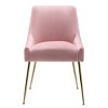 WestinTrends Upholstered Performance Velvet Accent Chair With Metal Leg - 4 of 4
