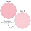 Big Dot of Happiness Pink Confetti Stars - Simple Party Round Table Decorations - Paper Chargers - Place Setting For 12 - 3 of 4