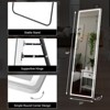 NicBex Arched/Rectangle Full Length Mirror,Floor Standing Mirror with 3 Color LED Lights,Wall Mirror with Stand for Bedroom,Living Room - 3 of 4