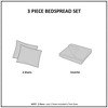 Sapphtopaz Bedding Quilt Set Comforter Set Traditional Split Corner Pleated All Over Quilted Bedspread Set 3 Piece - 2 of 4