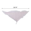 Unique Bargains Green Little Flower French Lace Triangle Bandana 1 Pc - 3 of 4