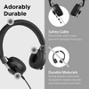 LiLGadgets Wireless Kids Headphones with Built-in Microphone, On-Ear Bluetooth Headset for School, SharePort Technology, Black - image 3 of 4