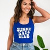 Simply Sage Market Women's Sunny Days Club Graphic Racerback Tank - 2 of 3