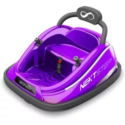 SereneLife Electric Bumper Car for Kids - 12V Rechargeable Battery Powered Ride On Vehicle for Toddlers w/ 2 Driving Modes