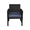 Home Fashions International 2pc 18"x19" O'Linen Deluxe Outdoor Seat Cushion Set - 3 of 3
