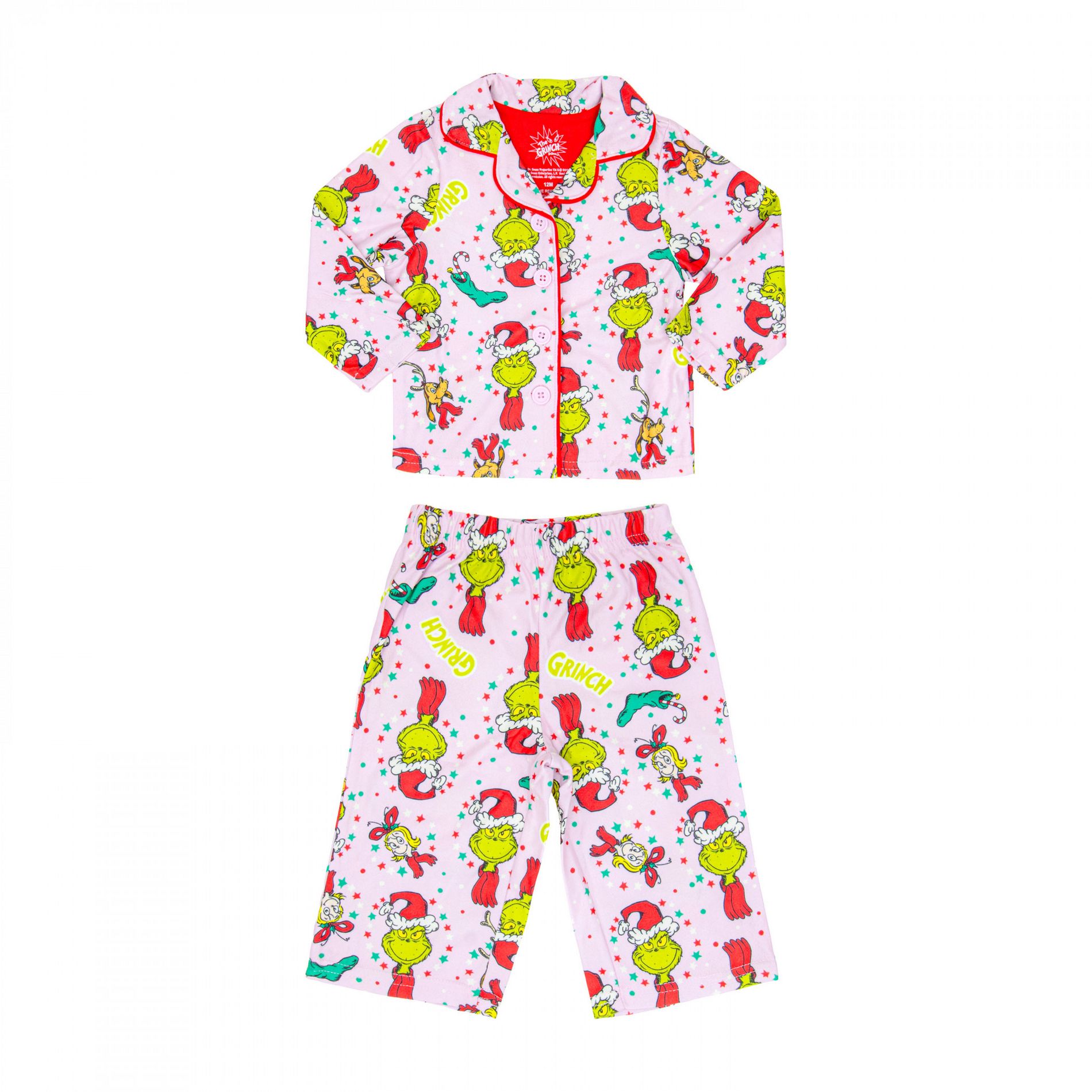 Kids The Grinch Festive 2-Piece Pajama Set
