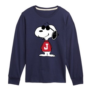 Boys' - Peanuts - Joe Cool Pose Long Sleeve Graphic T-Shirt - 1 of 4