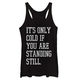 Women's CHIN UP Standing Still Racerback Tank Top - 1 of 3