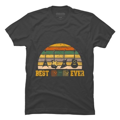 Men's Design By Humans Best Guitar Dad Ever Music Guitar Chord By BaoMinh T-Shirt