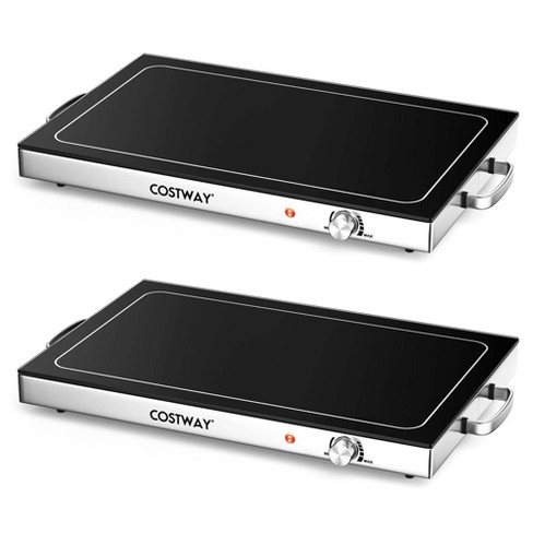 Stainless Steel Warming Hot Plate - Keep Food Warm w/ Portable Electric  Food Tray Dish Warmer w/ Black Glass Top, For Restaurant, Parties, Buffet  Serving, Table or Countertop Use - NutriChef AZPKWTR15 