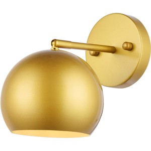 Elegant Lighting Othello 1 light brass wall sconce - 1 of 4