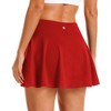 FIONECA Women's Tennis Golf Skirts High Waisted with Pockets Inner Shorts for Athletic Skorts Sports Running Pickleball - 2 of 4