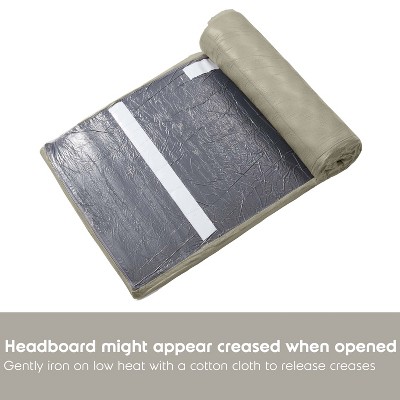 Olive Green Full Upholstered Tufted Wall Mounted Headboard
